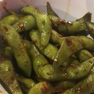 Spicy Garlic Edamame
