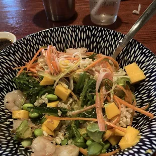 Shrimp and crab poke bowl