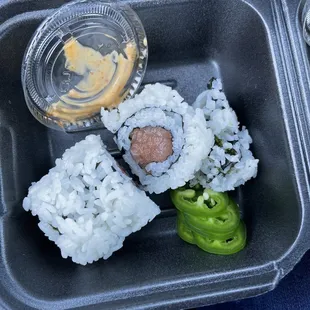 Salmon Cut Roll. Double wrapped rice