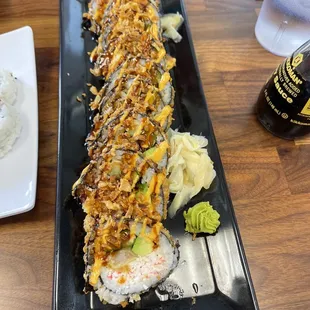 Crunchy tempura shrimp roll