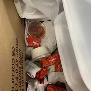 the contents of a box