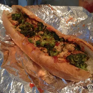 Chicken /broccoli cheesesteak !!! Delicious