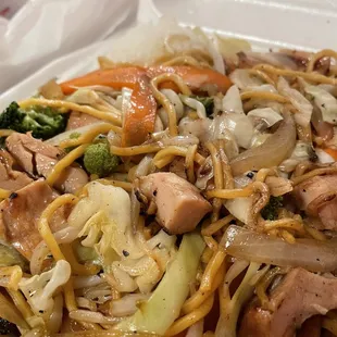 Chicken Yakisoba with plenty of chicken!