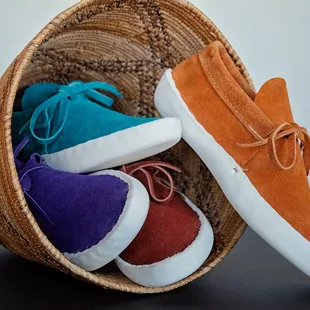 Handmade low-cut style moccasins.