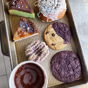 Variety of vegan Filipino pastries