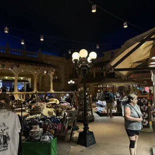 Shops outside the restaurant