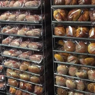 You can also request bread in bags. It will stay fresh longer. Call ahead and place your order