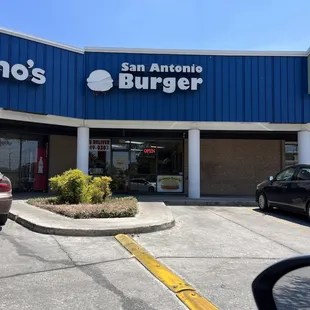 the front of the restaurant