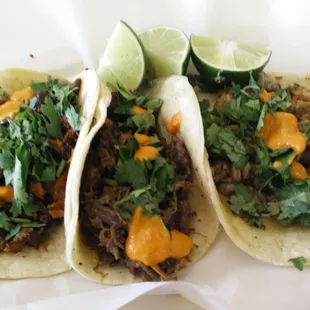 pastor, barbacoa, carnitas