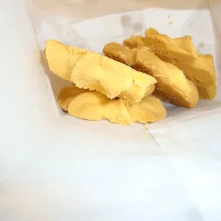 My purchase of 4 Mexican Shortbread Cookies from San Antonio Fresh Mexican Bakery and Juice Bar January 26th 2013.