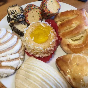 a variety of pastries