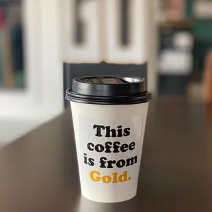 this coffee is from gold