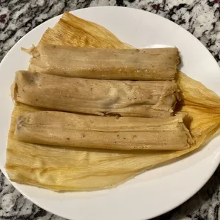 Pork Tamales for Breakfast