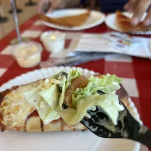 Salad with creamy Italian dressing was bomb