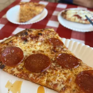 Pepperoni New York Pizza Slice, grease was everything