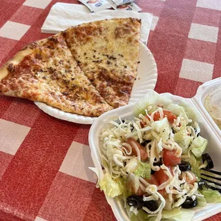 #6 Two Slices New York Pizza, Salad and Medium Drink Special