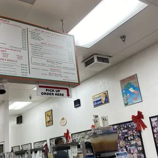 sushi and sashimi, interior