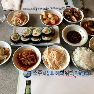 Gim Bap and Banchan