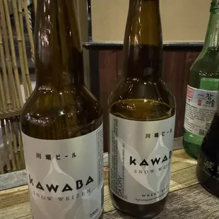 two bottles of beer