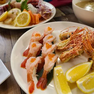Sweet shrimp sushi