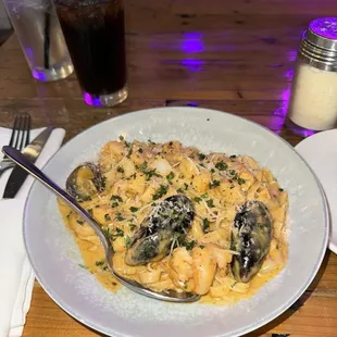 Seafood pasta