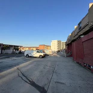 a car parked in a parking lot