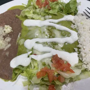 Green Shrimp Enchiladas