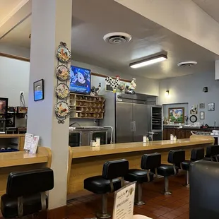 the interior of a restaurant