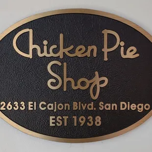 Plaque near the main entrance