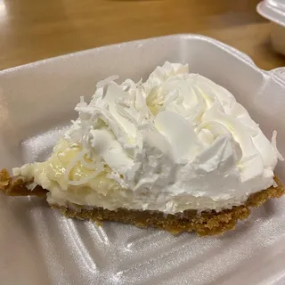 Coconut Fresh Cream Pie by the Slice