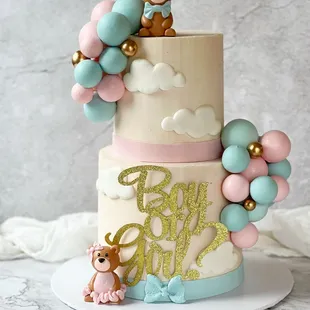 a baby shower cake