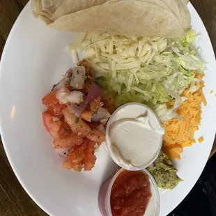 Fixings for the Chicken Fajitas