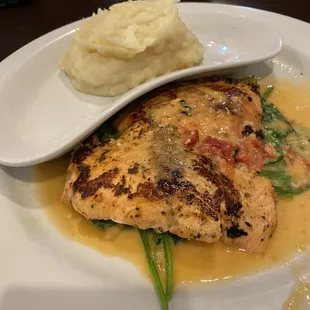 Salmon tomato citrus sauce so good!!