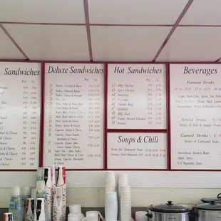 Huge menu the choices!!