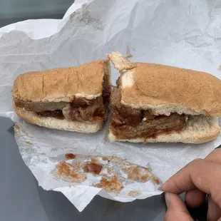 Meatloaf on French wheat roll
