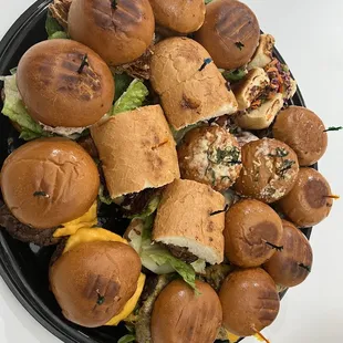 Party pack of 18 mix and match sliders