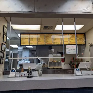 a view of the counter