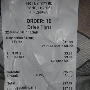Beware of menu prices, and actual prices when paying ! Street Tacos, rolled tacos and California fries more expensive than the actual menu