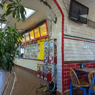 the interior of a restaurant