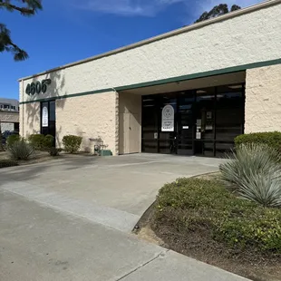 the entrance to the store