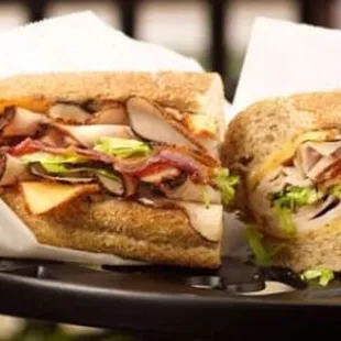 two sandwiches on a plate