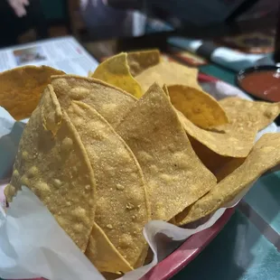 Appetizer given with salsa for free