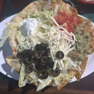 My chicken Taco Salad Lunch