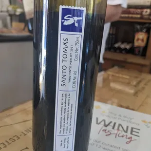 a bottle of wine