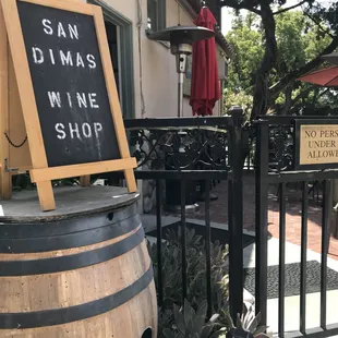 San Dimas Wine Shop Patio