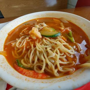 Spicy Seafood Noodle Soup