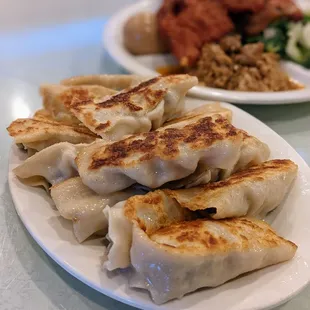 Pan Fried Pork Dumpling - chives. Gr8