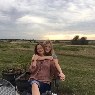 The patio gives a beautiful view. GREAT for sunsets with family and friends!