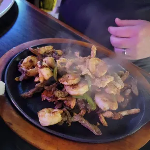 a plate of food on a table