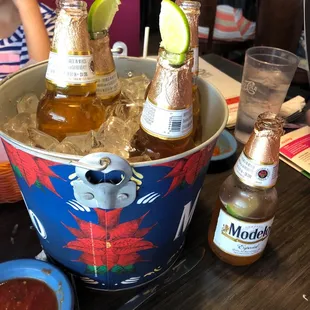 At our favorite local Mexican restaurant in honor of Cinco de Mayo!